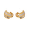 Boucles d'oreilles dormeuses en or jaune et blanc 58 Facettes 5840606CN