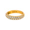 56 Boucheron Amour - Bague demi-alliance en or jaune et diamants 58 Facettes 5623367CN