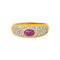 55.5 Bague en or jaune, rubis et diamants 58 Facettes 5713875CN