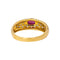 55.5 Bague en or jaune, rubis et diamants 58 Facettes 5713875CN