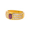 51 Bague en or jaune, rubis et diamants 58 Facettes 5660363CN