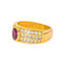 51 Bague en or jaune, rubis et diamants 58 Facettes 5660363CN