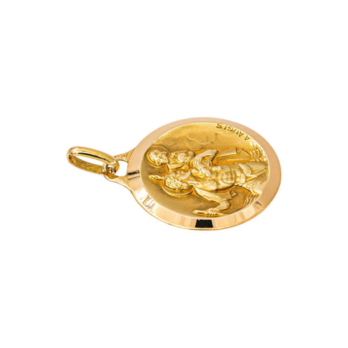 Augis - Pendentif médaille en or jaune 58 Facettes 5752935CN