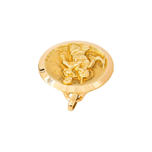 Augis - Pendentif médaille en or jaune 58 Facettes 5752935CN