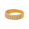 55 Demi-alliance - Bague en or jaune et diamants 58 Facettes 5709162CN
