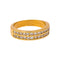 55 Demi-alliance - Bague en or jaune et diamants 58 Facettes 5709162CN