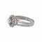 56 Marguerite - Bague en or blanc, platine et diamants 58 Facettes 5284201CN
