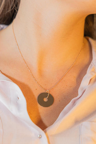 Ginette NY Donut On Chain - Collier pendentif en or rose 58 Facettes 2682450CN