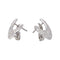 Boucles d'oreilles en or blanc et diamants 58 Facettes 5137752CN