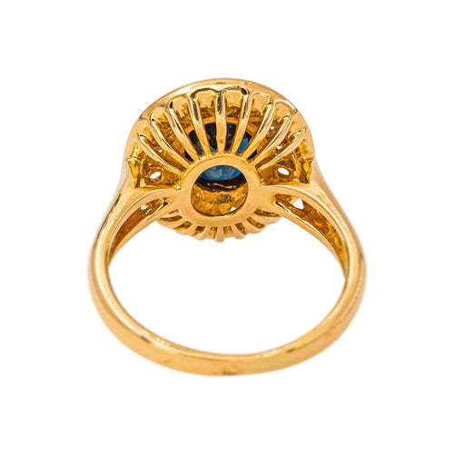 54 Bague Pompadour en or jaune, saphir et diamants 58 Facettes 5567479CN