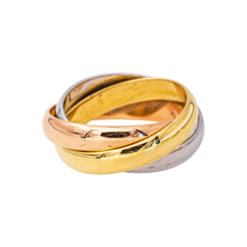 49 Cartier Trinity - Bague en or jaune, rose et blanc 58 Facettes 5281125CN