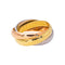 49 Cartier Trinity - Bague en or jaune, rose et blanc 58 Facettes 5281125CN