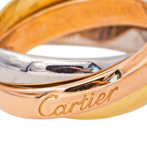 49 Cartier Trinity - Bague en or jaune, rose et blanc 58 Facettes 5281125CN