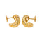 Boucles d'oreilles demi-créoles en or jaune et diamants 58 Facettes 5742438CN