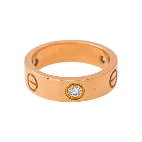 53 Cartier Love - Bague en or rose et diamants 58 Facettes 5601092CN