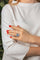 55 Bague Pompadour en or blanc, topaze et diamants 58 Facettes 4423009CN