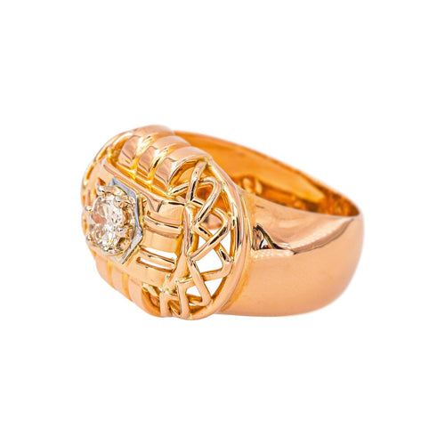 55 Bague en or rose et diamant 58 Facettes 5035980CN