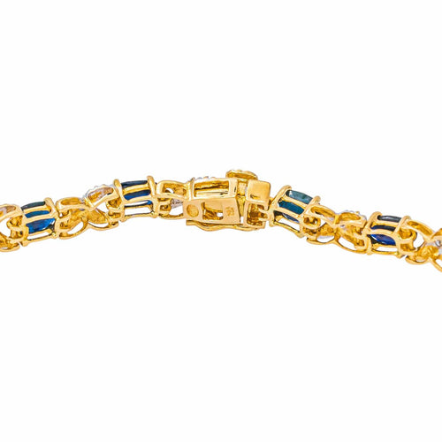 Bracelet en or jaune avec saphirs et diamants 58 Facettes 5707092CN