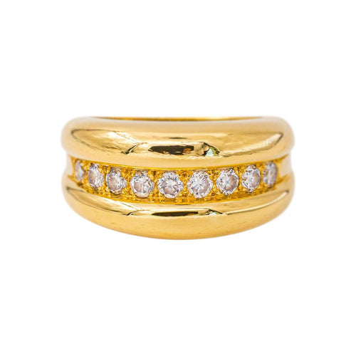 51 Bague en or jaune et diamants 58 Facettes 5707091CN