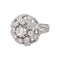 54 Bague dôme en platine et diamants 58 Facettes 5284200CN