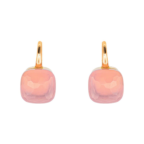 Pomellato Nudo - Boucles d'oreilles en or rose et quartz rose 58 Facettes 5355048RV