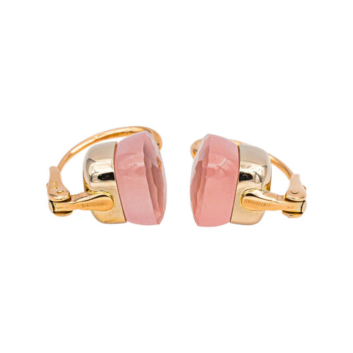 Pomellato Nudo - Boucles d'oreilles en or rose et quartz rose 58 Facettes 5355048RV