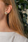 Boucles d'oreilles en or jaune et blanc avec diamants 58 Facettes 5766043CN