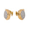 Boucles d'oreilles en or jaune et blanc avec diamants 58 Facettes 5766043CN