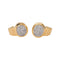 Boucles d'oreilles en or jaune et blanc avec diamants 58 Facettes 5766043CN
