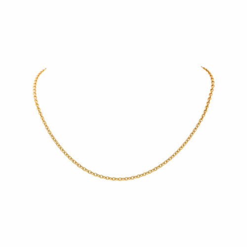 Collier maille forçat en or jaune 58 Facettes 5744231CN
