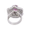 48 Bague Pompadour en platine, rubis et diamants 58 Facettes 5768566CN