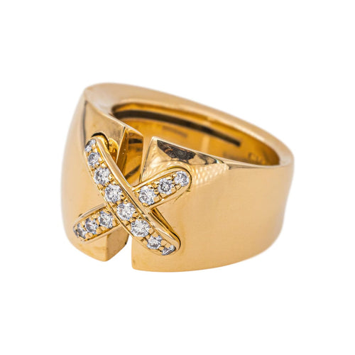 55 Chaumet Jeux de Liens - Bague en or jaune et diamants 58 Facettes 5624543CN