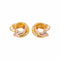 Cartier Trinity - Boucles d'oreilles créoles en ors jaune, rose et blanc 58 Facettes 5786995CN