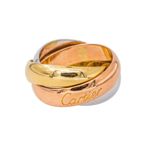 52 Cartier Trinity - Bague en or jaune, or rose et or blanc 58 Facettes 5774434CN