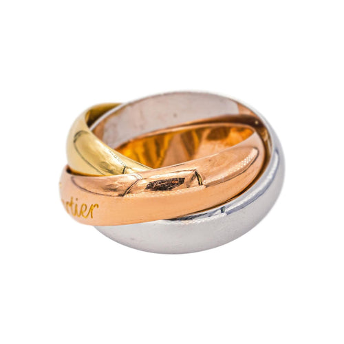 52 Cartier Trinity - Bague en or jaune, or rose et or blanc 58 Facettes 5774434CN