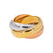 52 Cartier Trinity - Bague en or jaune, or rose et or blanc 58 Facettes 5774434CN