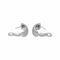 Bulgari Parentesi - Boucles d'oreilles en or blanc et diamants 58 Facettes 5779384CN