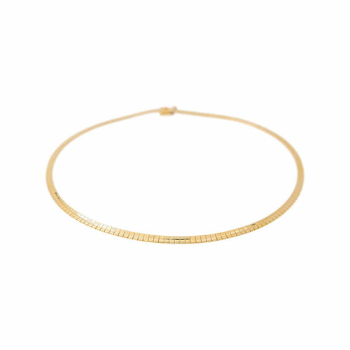 Collier maille oméga en or jaune 58 Facettes 5408458CN