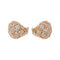 Boucles d'oreilles en or rose et blanc et diamants 58 Facettes 5348119CN