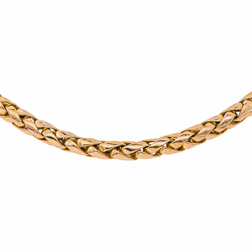 Collier maille tressée en or rose 58 Facettes 5778378CN