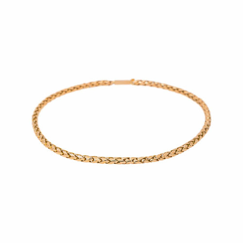 Collier maille tressée en or rose 58 Facettes 5778378CN