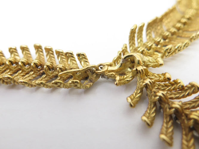 Boucheron Plume de Paon - Collier en or jaune et diamants 58 Facettes 275835