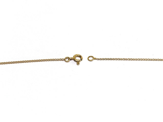 Chaîne gourmette 52 cm en or rose 18 carats 58 Facettes 1792421