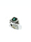 51.5 Art déco - Bague en or blanc et tourmaline verte 58 Facettes 1792426