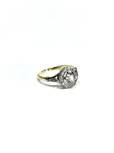55 Bague cible en or jaune 18 carats et diamants 58 Facettes 1792502