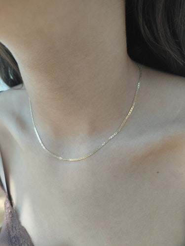 Chaîne maille marine en or jaune 18 carats 58 Facettes 1792561