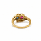 52 Toi & Moi - Bague en or jaune, saphir, rubis et diamants 58 Facettes 1.0000015/2