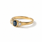 52 Bague en or jaune avec saphir et diamants 58 Facettes 1.0001091/1