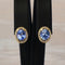 Boucles d'oreilles Boucles d'oreilles en or jaune 18 kt, saphirs et diamants 58 Facettes E0032