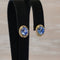 Boucles d'oreilles Boucles d'oreilles en or jaune 18 kt, saphirs et diamants 58 Facettes E0032